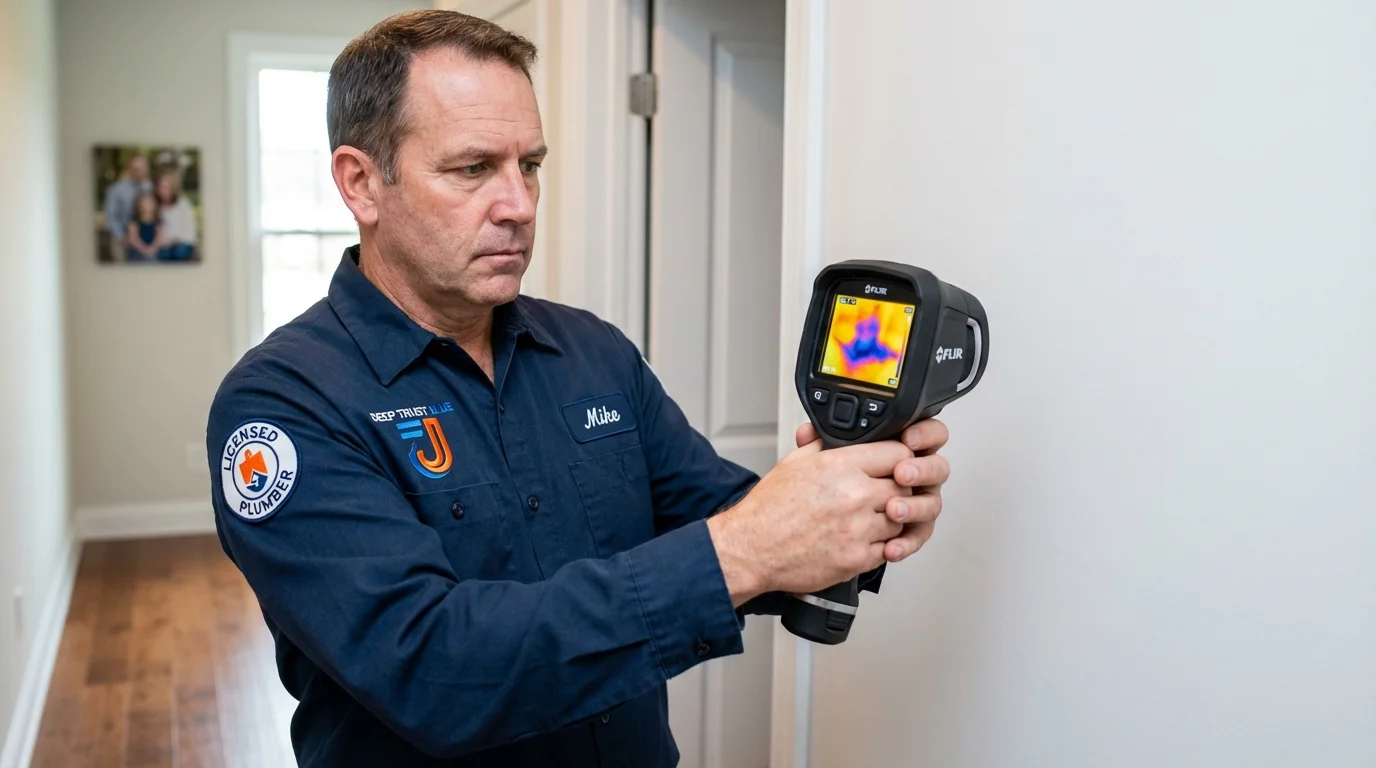 Thermal imaging leak detection by Johns Plumbing LLC in Bradley